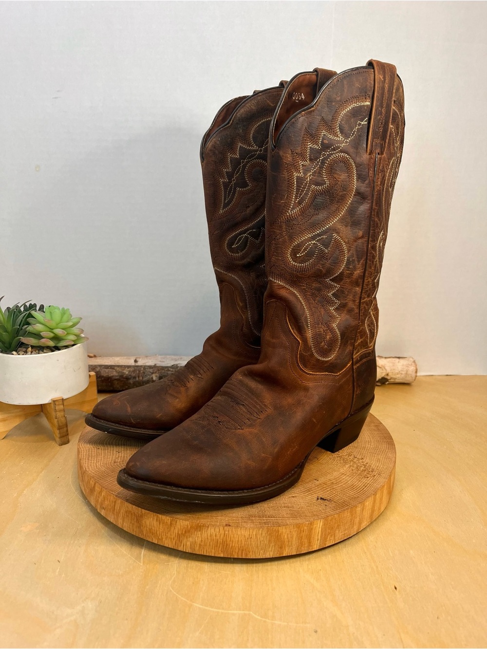 Dan Post Women's Marla Leather Tall Western Boots - Size 8.5